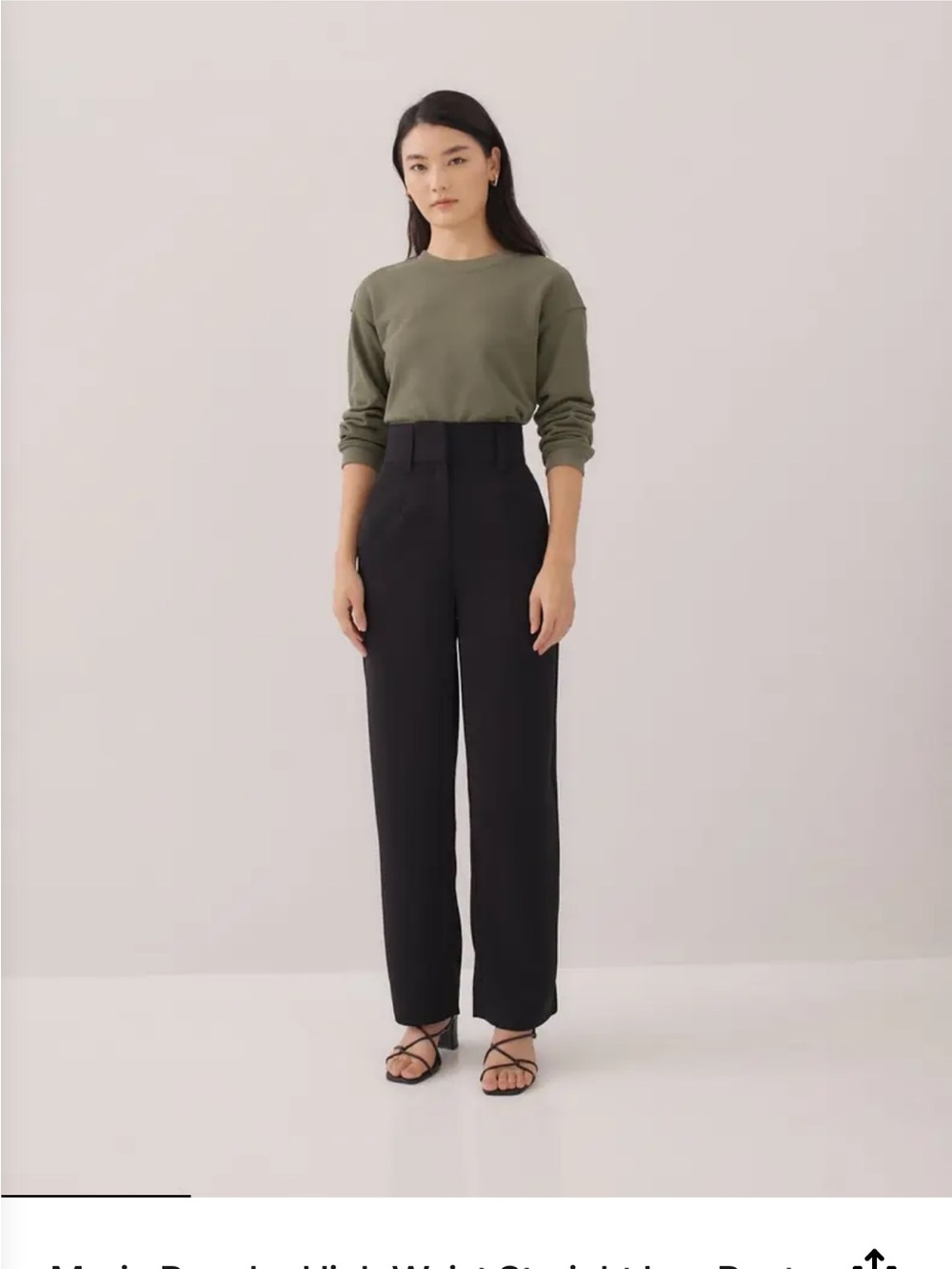 Love Bonito Morie Regular High Waist Straight Leg Pants (2022 version) size S